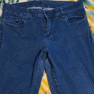 Kut from the Kloth sz 12 skinny polka dot jeans